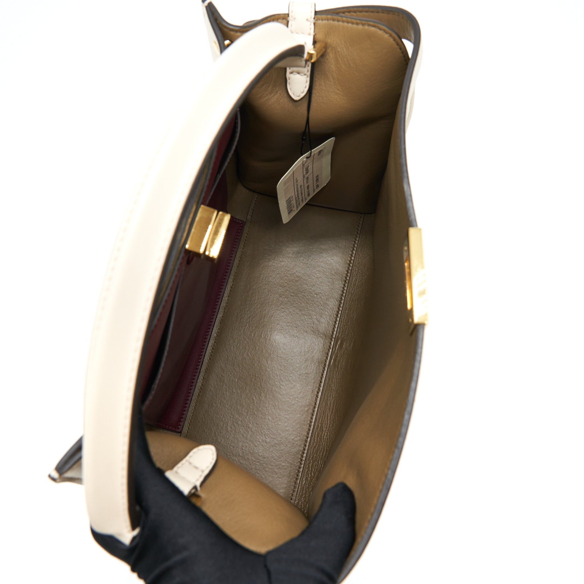 FENDI PEEKABOO X-LITE CALFSKIN CAMELIA GHW