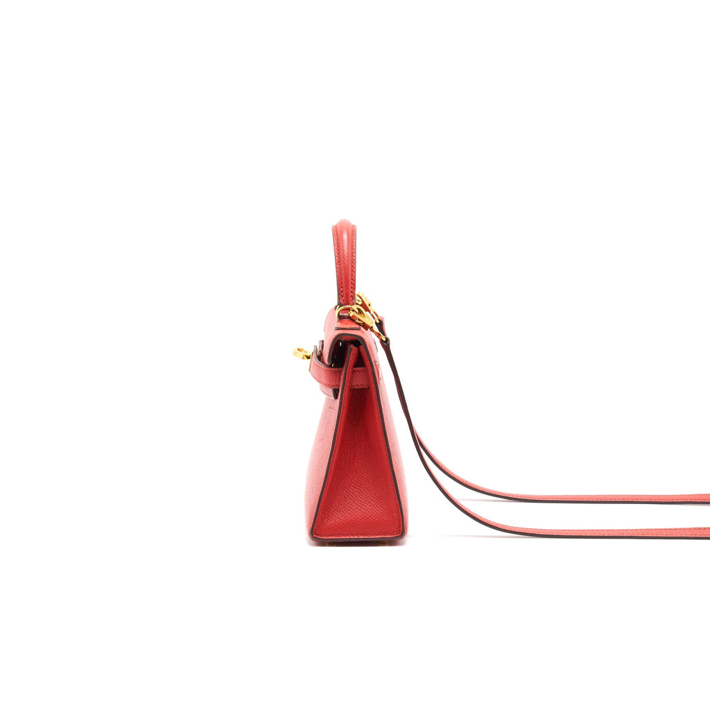HERMES SAC MINI KELLY Ⅱ ROUGE TOMATE