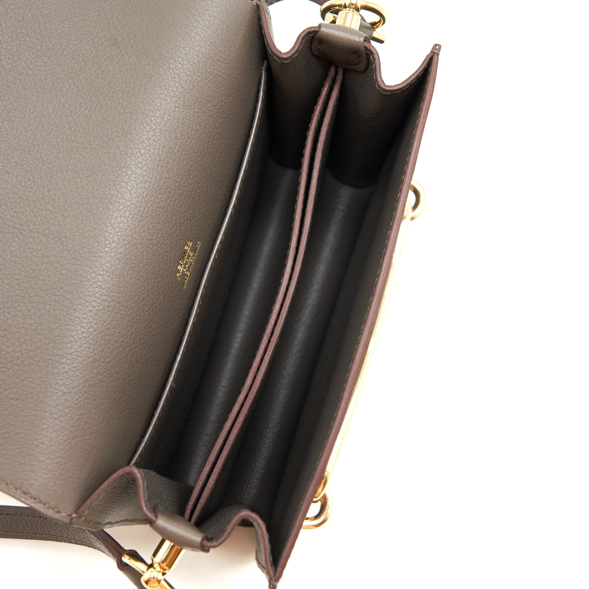 HERMES MINI ROULIS EVERCOLOR GRIS ETAIN GHW