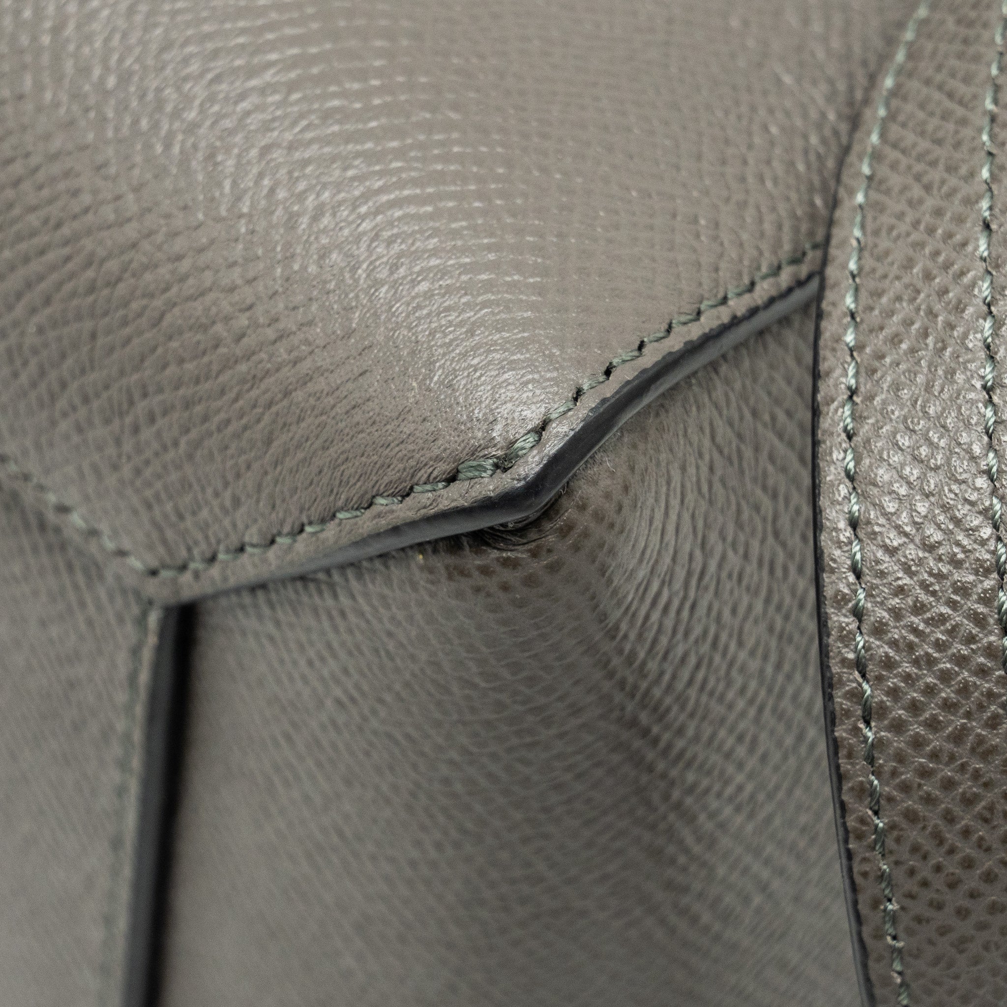 CELINE MINI BELT BAG GRAINED CALFSKIN GREY GHW