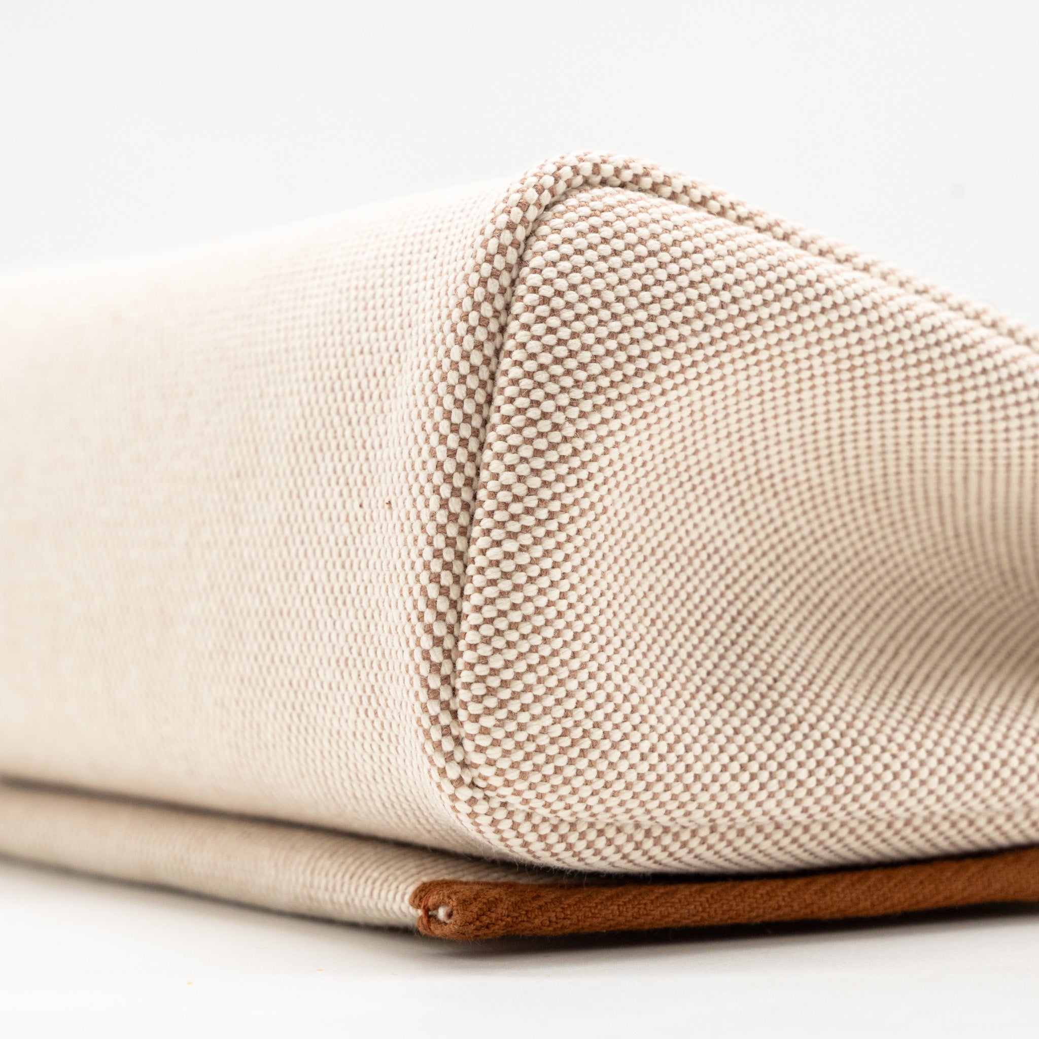 HERMES HERBAG MINI CANVAS/HUNTER ECRU-BEIGE/FAUVE GHW