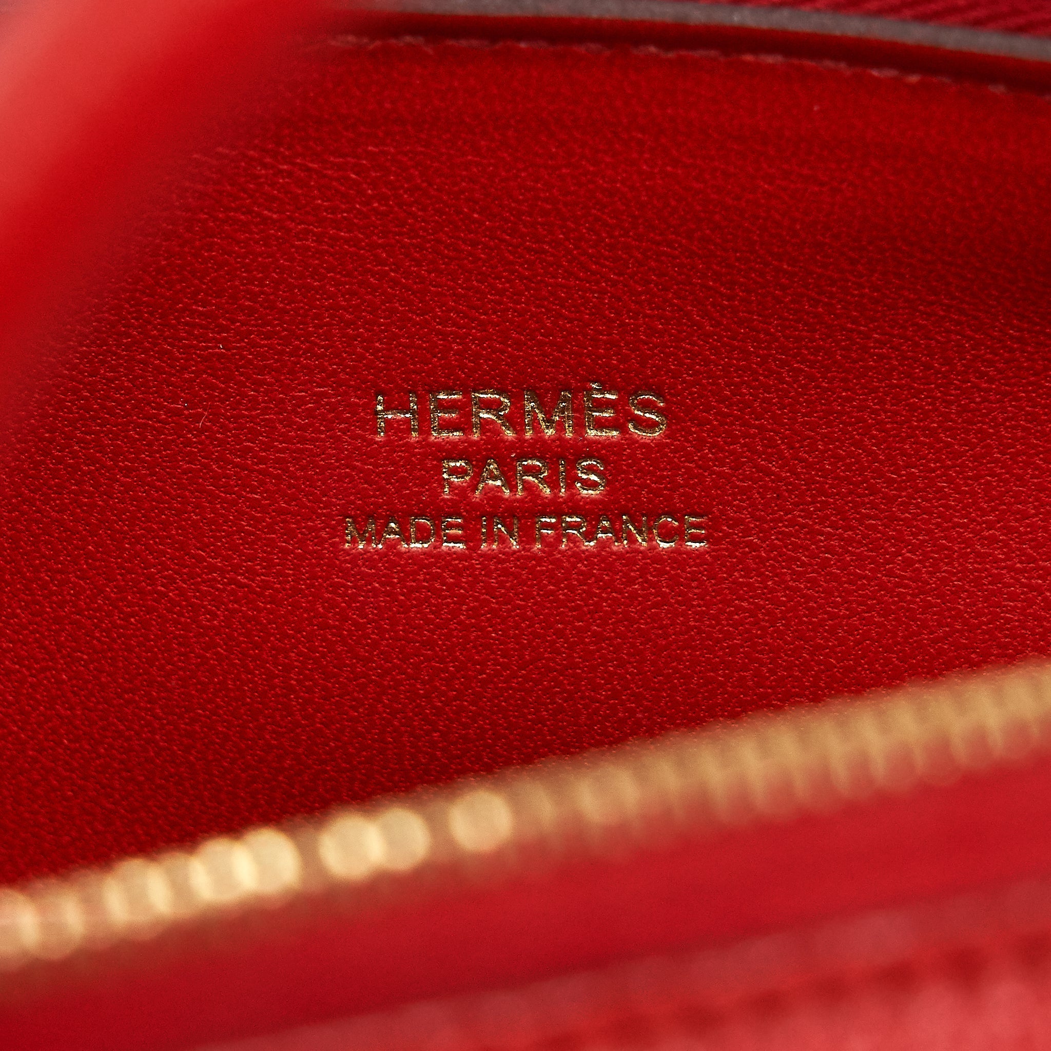 HERMES MINI BOLIDE CHEVRE ROUGE DE COEUR GHW