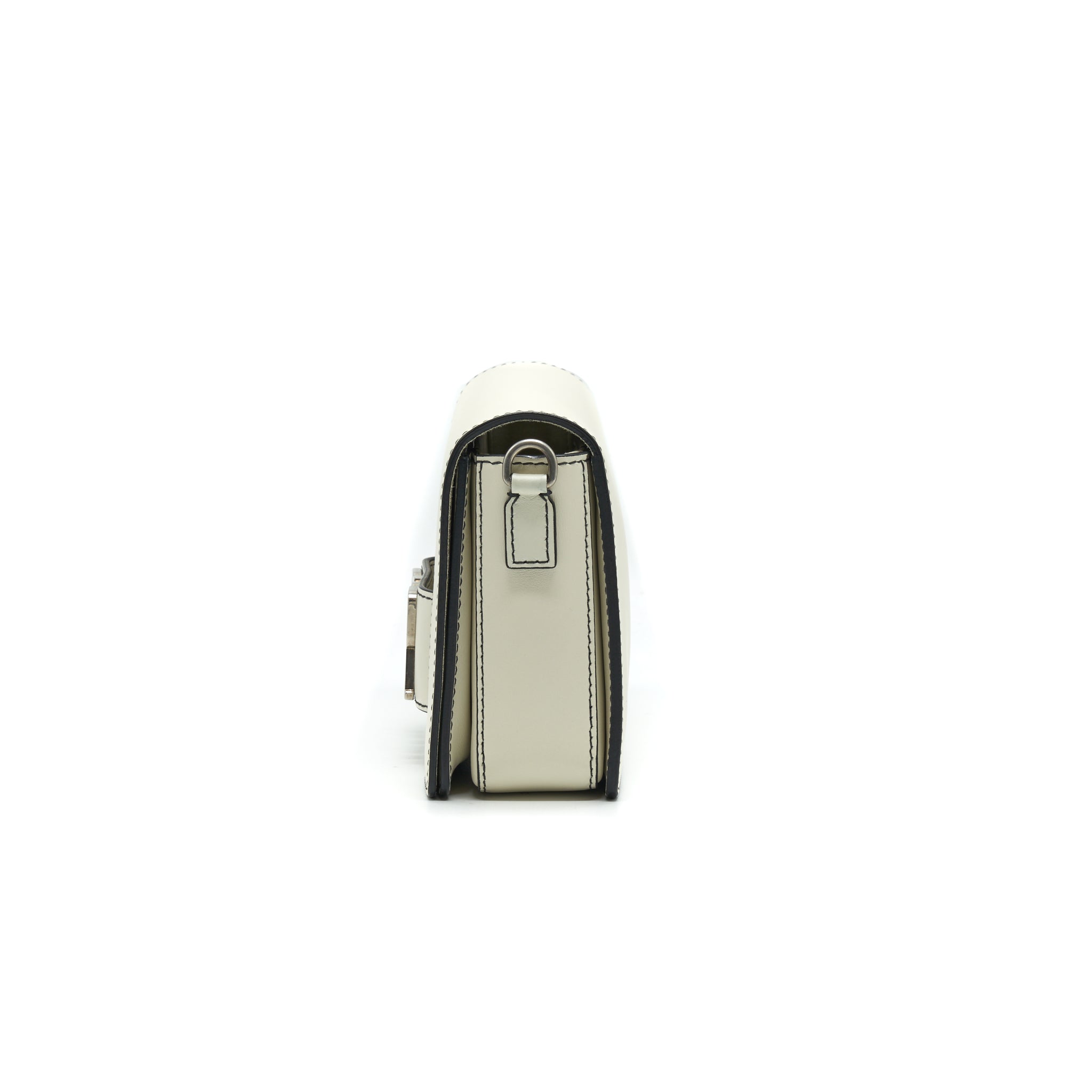 DIOR MEDIUM DIOR EVOLUTION BAG WHITE WITH SHW