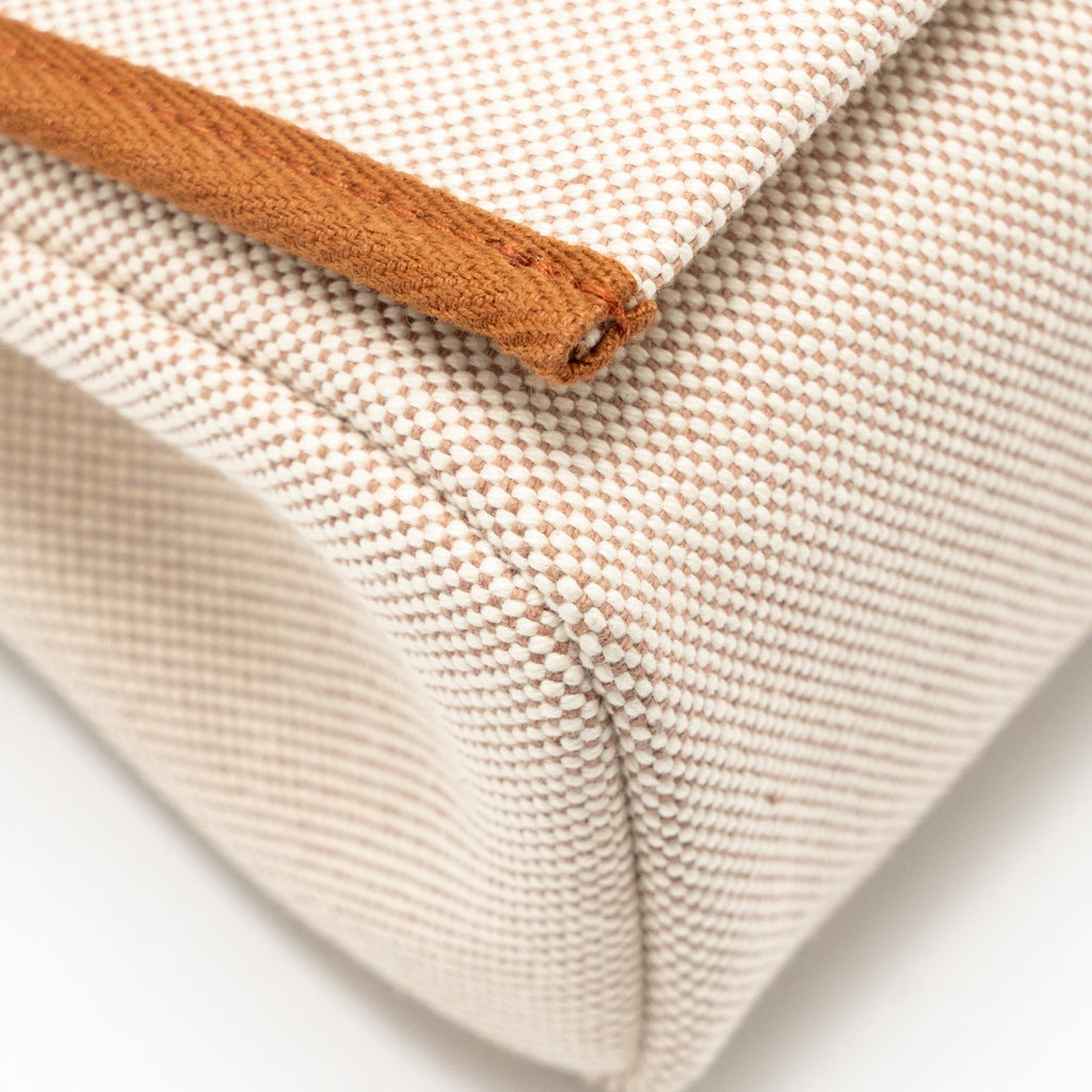 HERMES HERBAG MINI CANVAS/HUNTER ECRU-BEIGE/FAUVE GHW