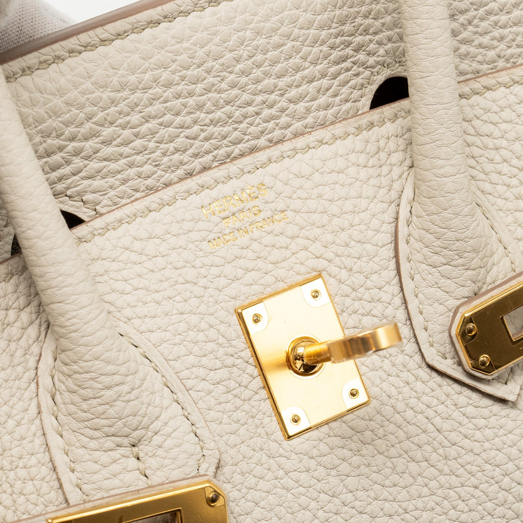 HERMES BIRKIN 25 TOGO BETON GHW