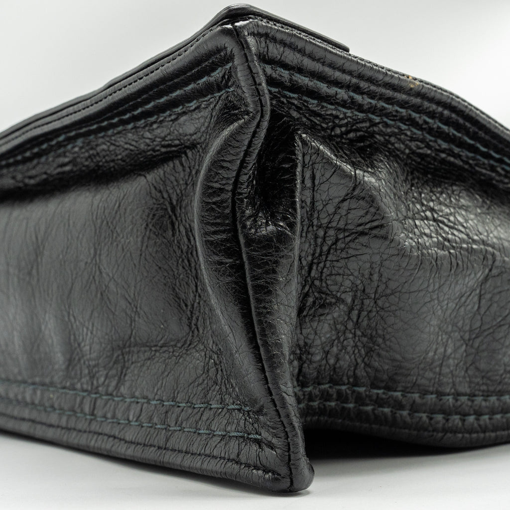 BALENCIAGA ZIP LARGE TOTE BAG BLACK GHW