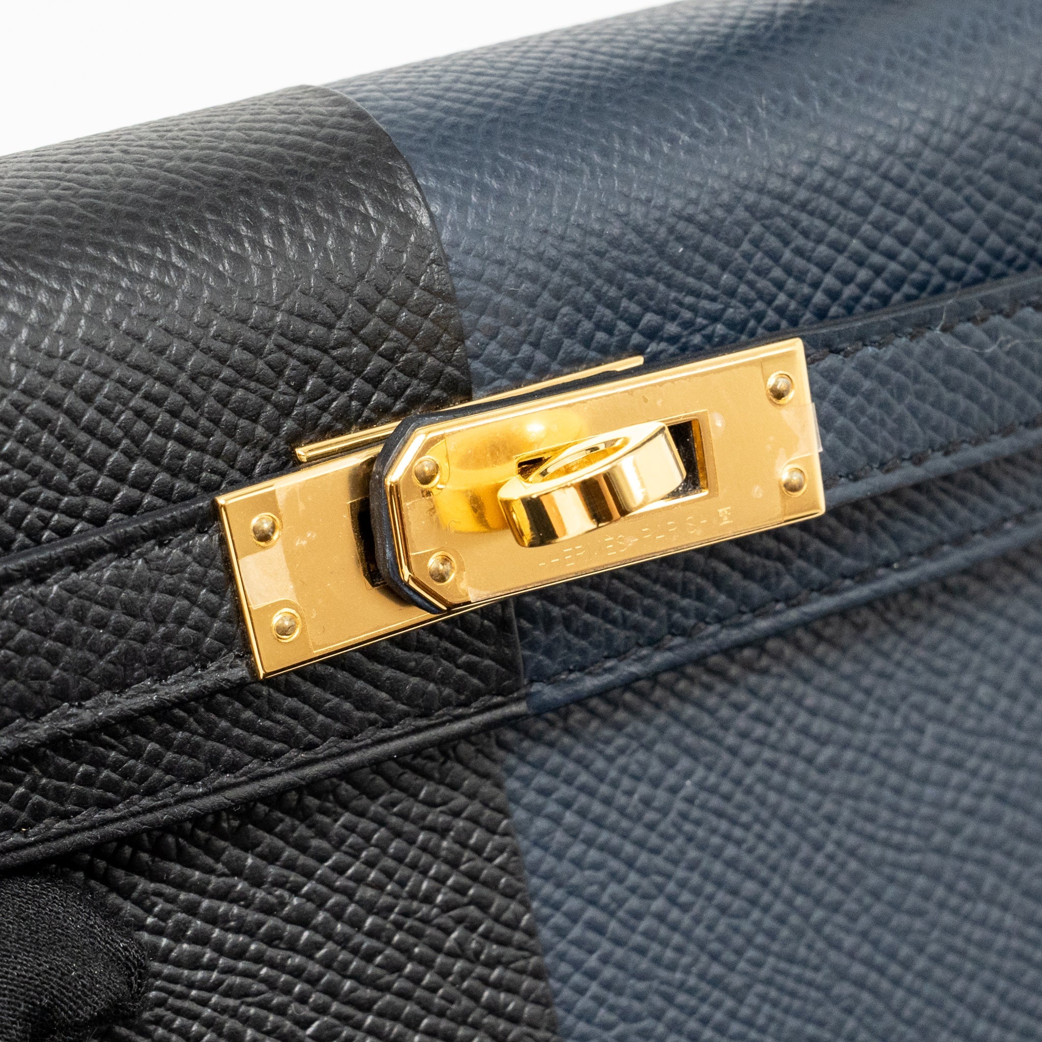 HERMES MINI KELLY II CASAQUE EPSOM BLEU INDIGO/NOIR/ROUGE GRENAT GHW
