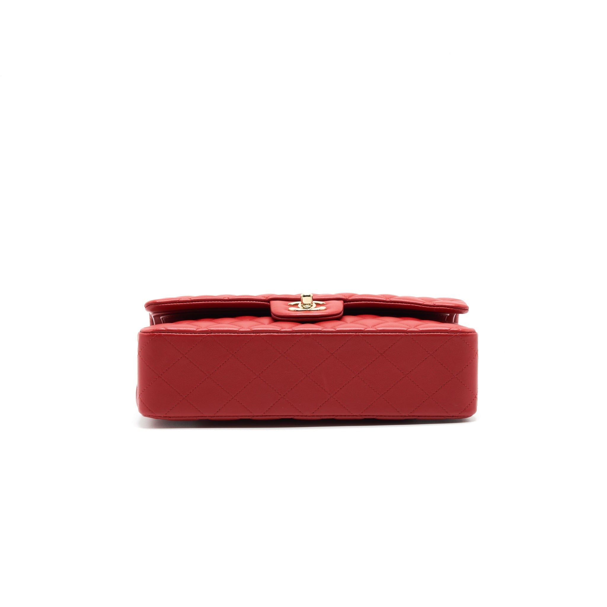 CHANEL MEDIUM CLASSIC DOUBLE FLAP BAG RED LGHW SERIAL29