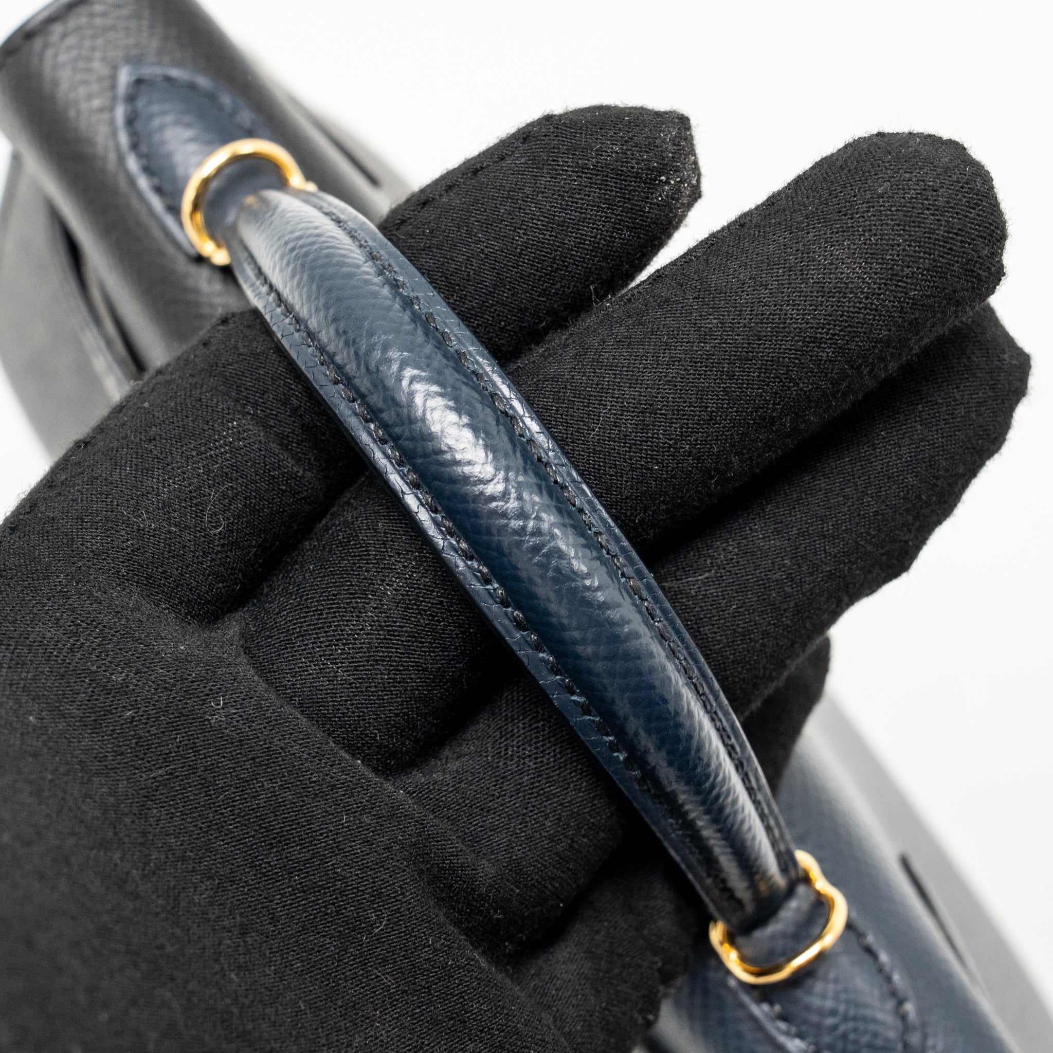 HERMES MINI KELLY II CASAQUE EPSOM BLEU INDIGO/NOIR/ROUGE GRENAT GHW