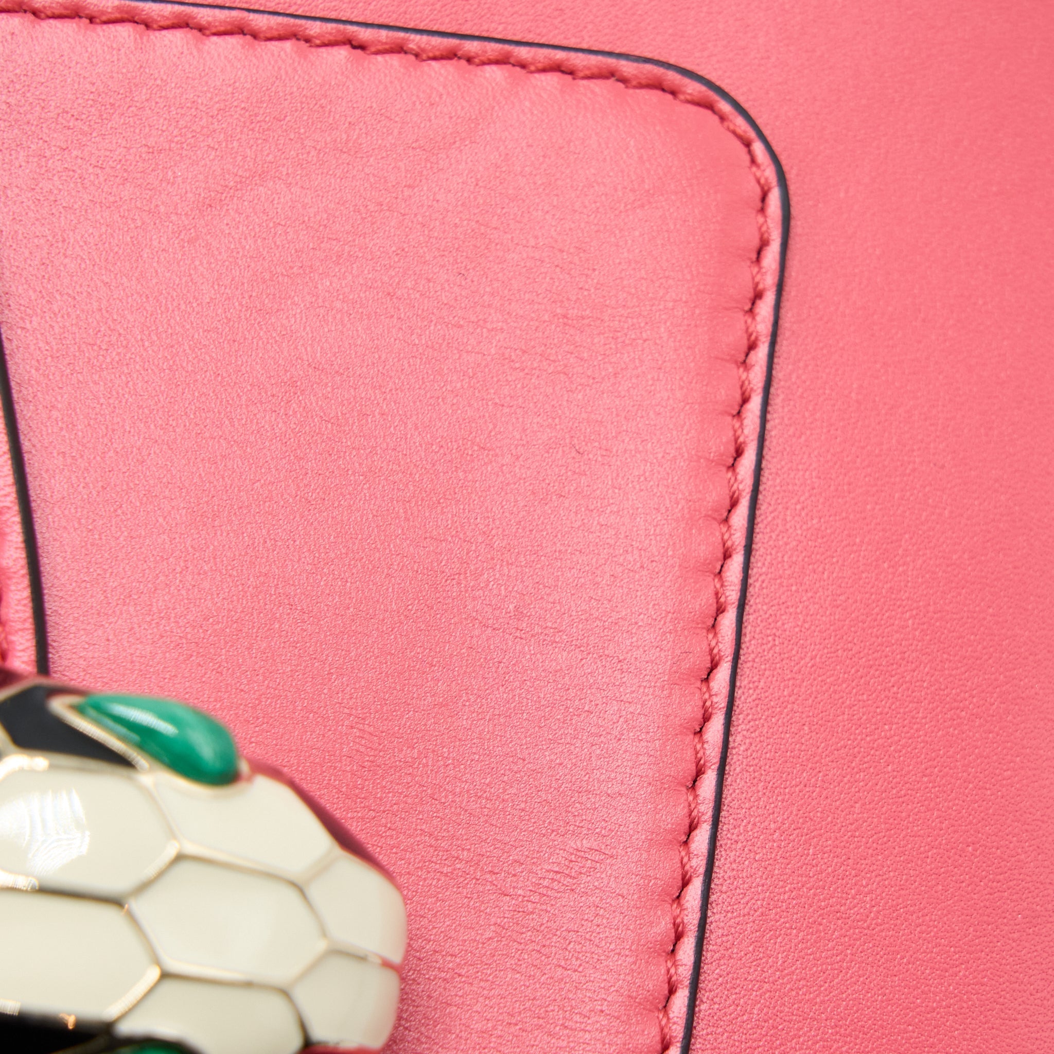 BVLGARI TOP HANDLE SERPENTI BAG CALFSKIN PINK LGHW
