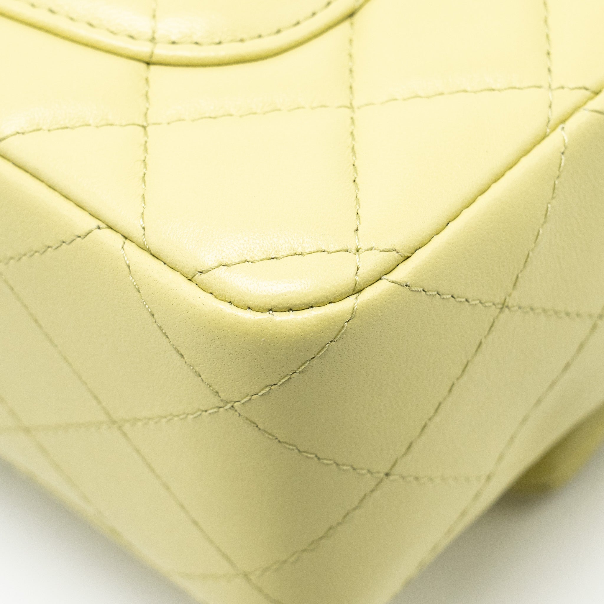 CHANEL MINI RECTANGULAR FLAP BAG LAMBSKIN PISTACHIO LGHW (MICROCHIP)