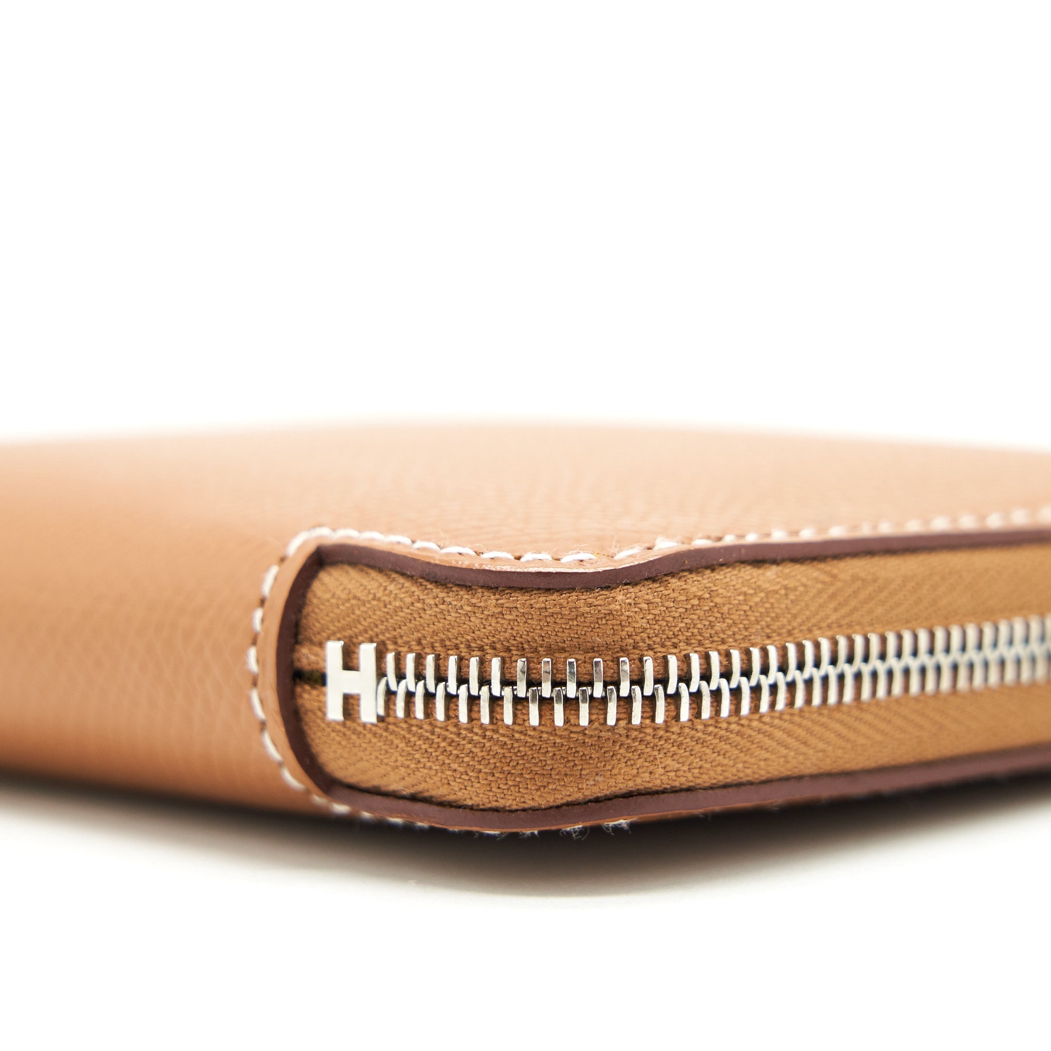 HERMES SILK COMPACT WALLET EPSOM GOLD SHW