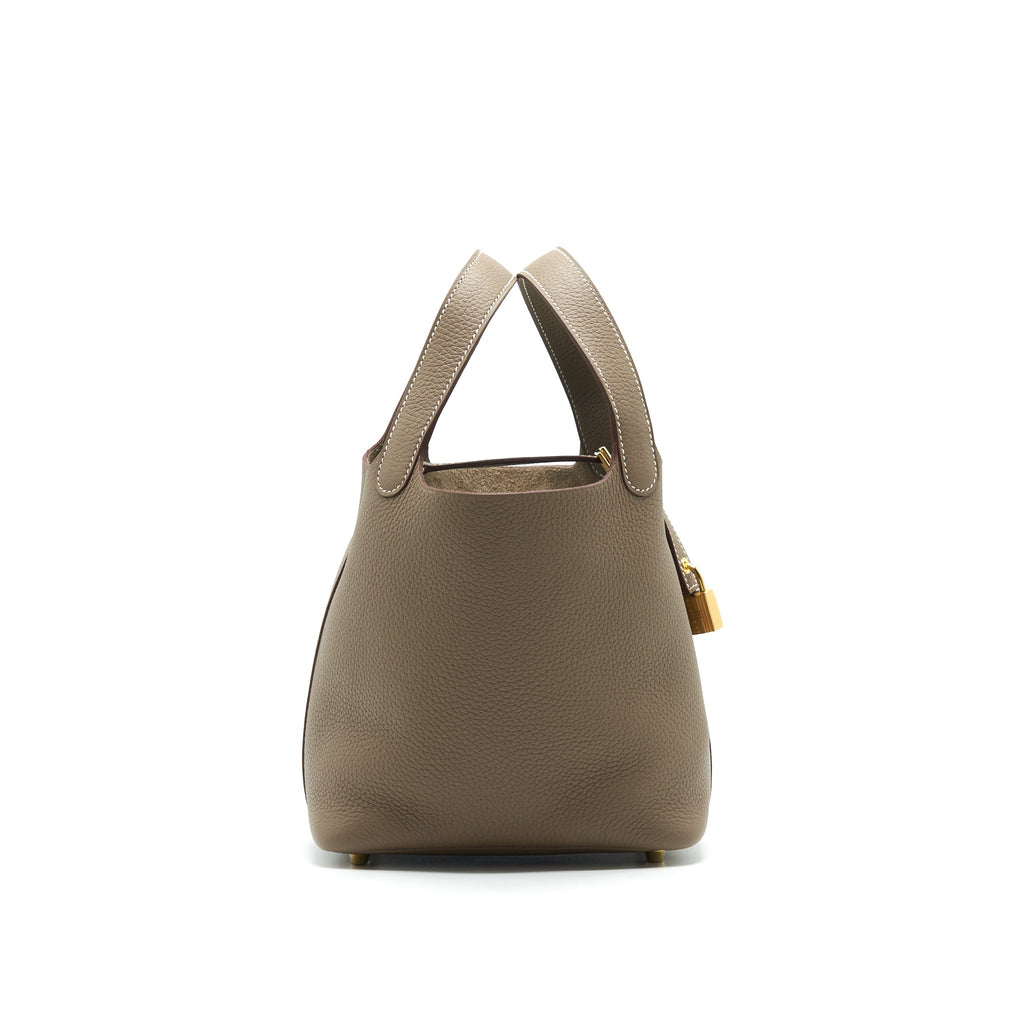 HERMES PICOTIN 18 ETOUPE GHW 2021 RECEIPT