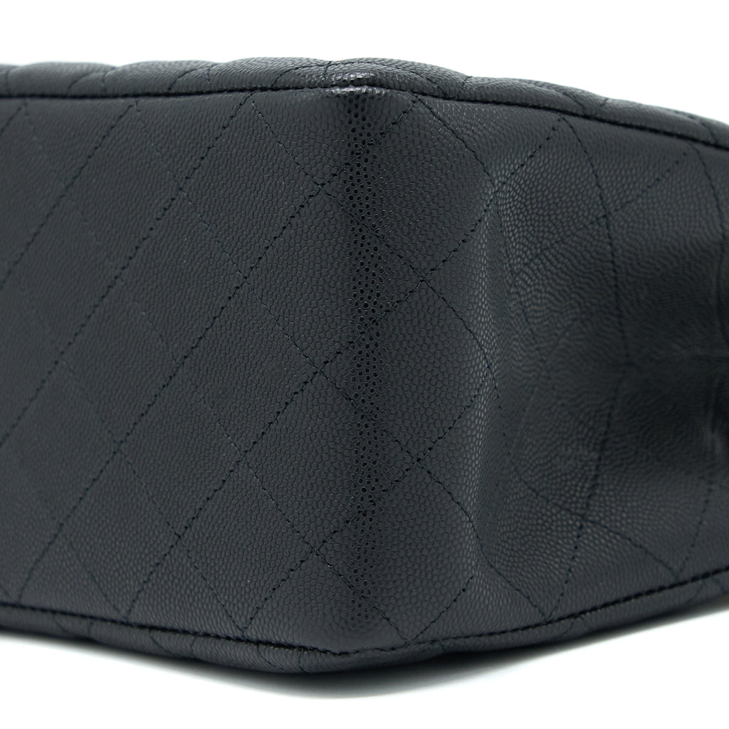 CHANEL 22S MINI BUCKET BAG CAVIAR BLACK LGHW (MICROCHIP)