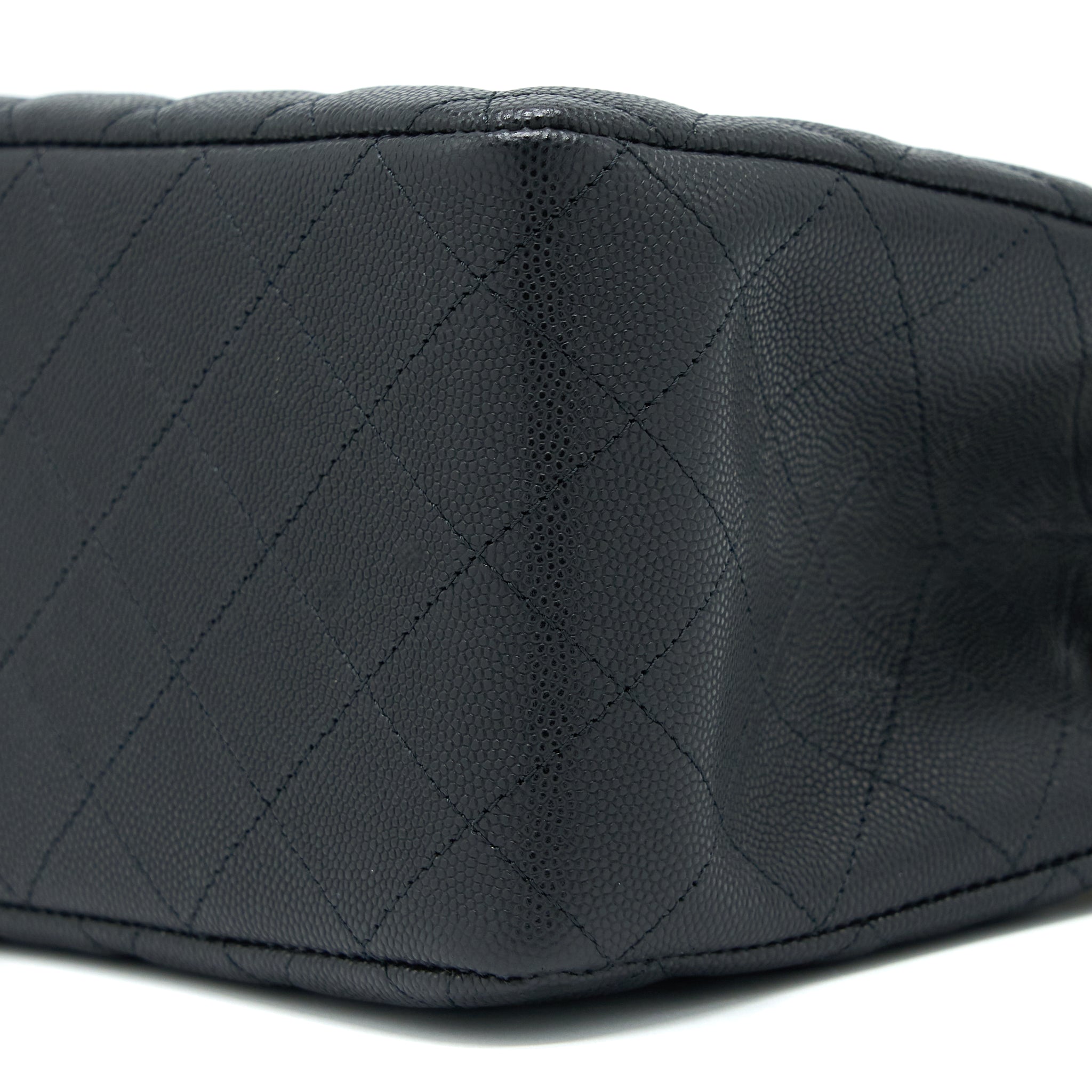 CHANEL 22S MINI BUCKET BAG CAVIAR BLACK LGHW (MICROCHIP)