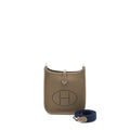 HERMES MINI EVELYNE CLEMENCE ETOUPE/BLUE INDIGO SHW