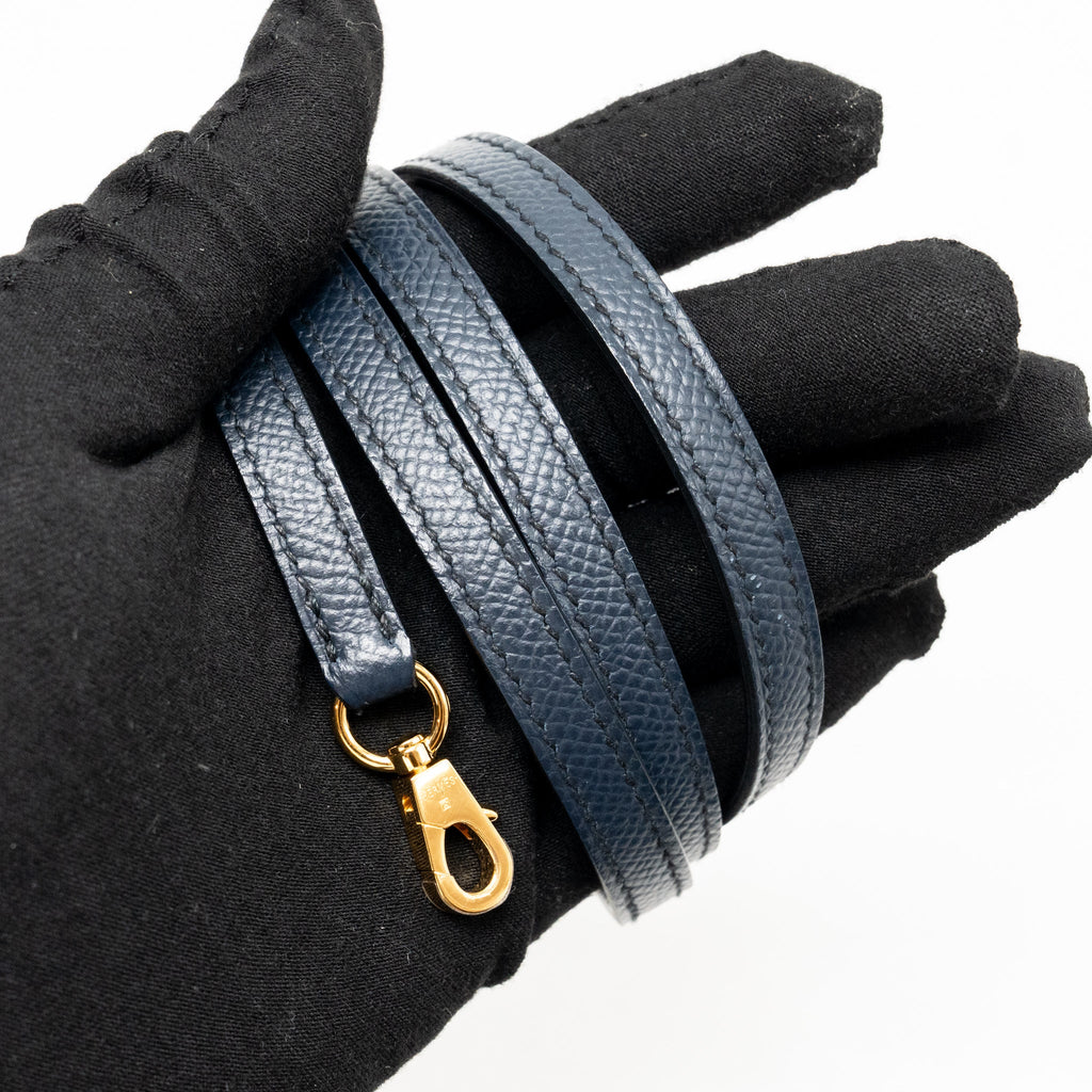 HERMES MINI KELLY II CASAQUE EPSOM BLEU INDIGO/NOIR/ROUGE GRENAT GHW