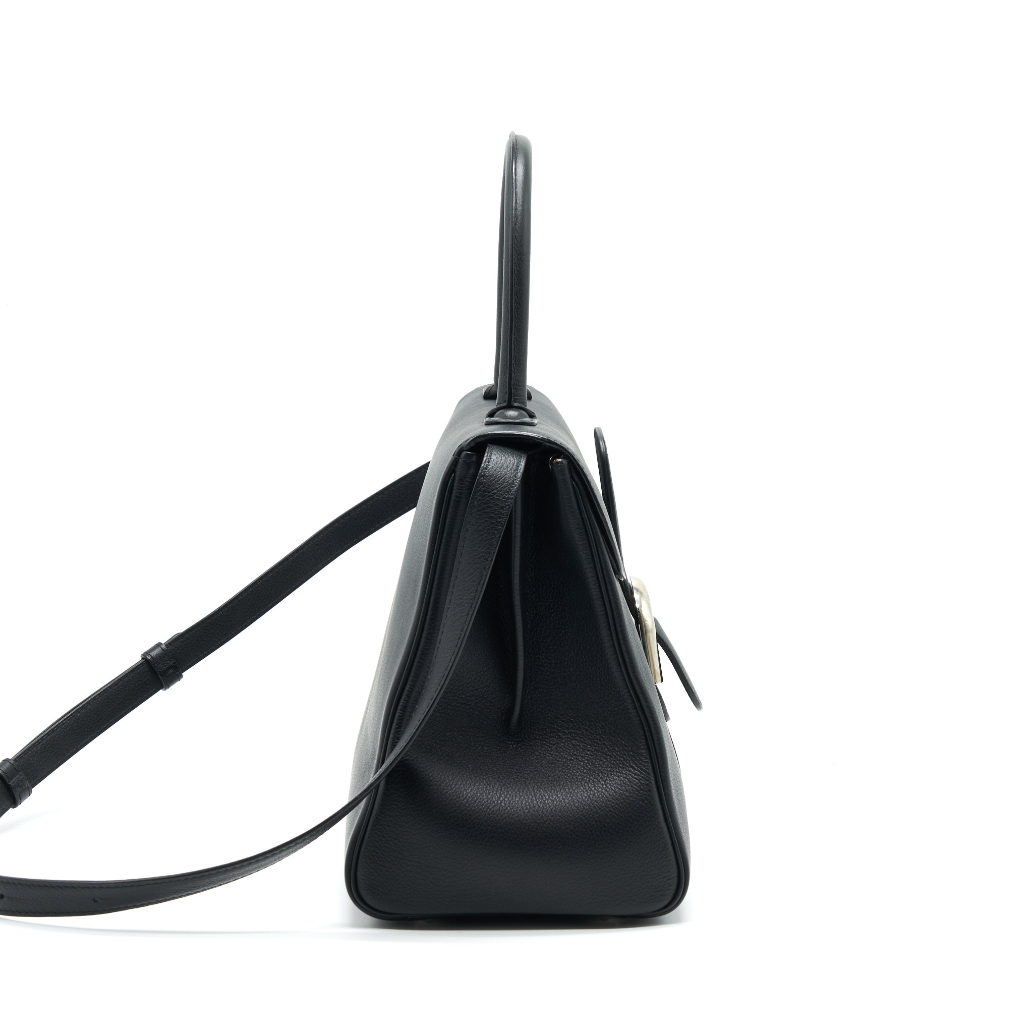 DELVAUX BRILLIANT MM BLACK SHW CALFSKIN