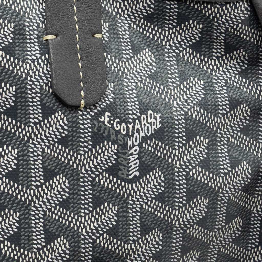 GOYARD MINI ANJOU TOTE BAG GOYARDINE CANVAS/CALFSKIN GREY SHW
