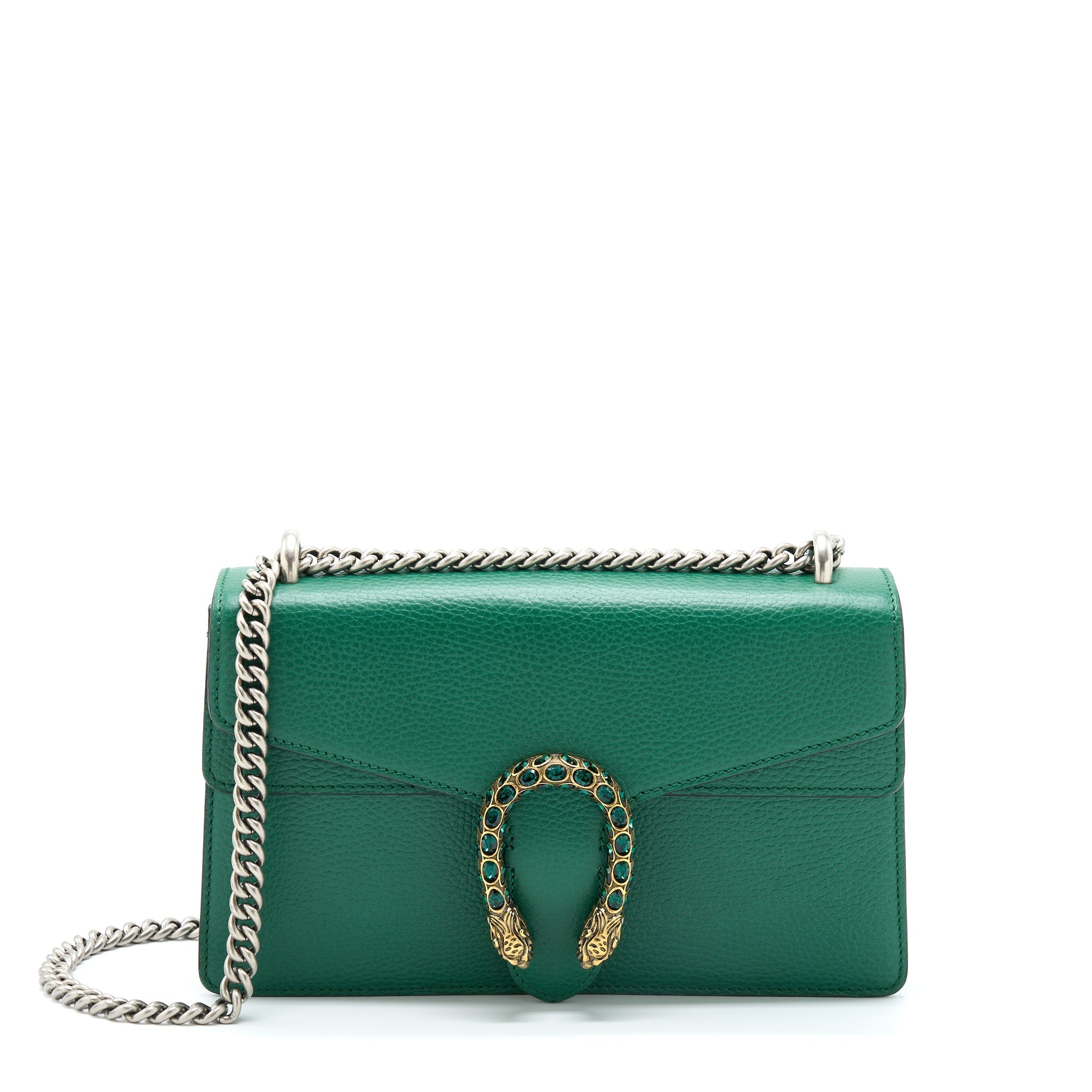 GUCCI SMALL DIONYSUS BAG GREEN MULTICOLOUR HARDWARE