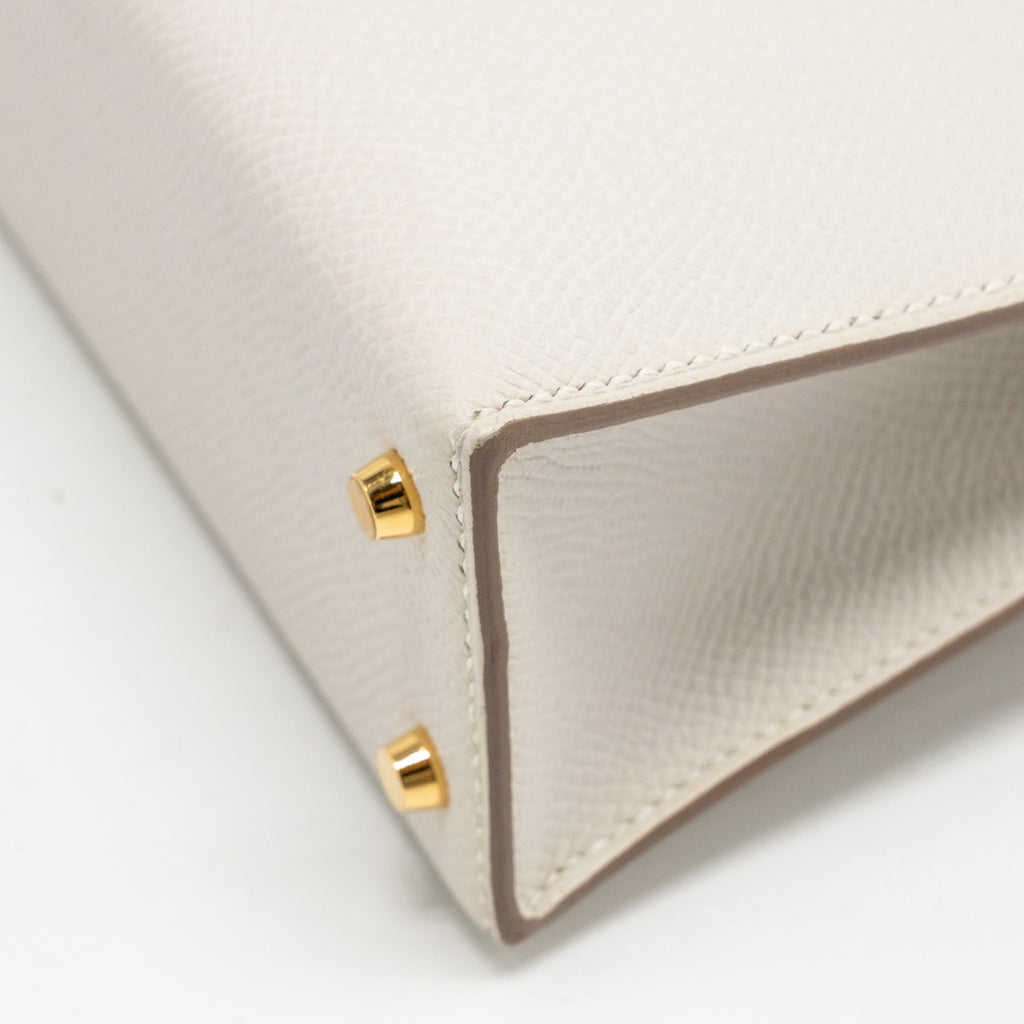 HERMES MINI KELLY II EPSOM GRIS PALE GHW