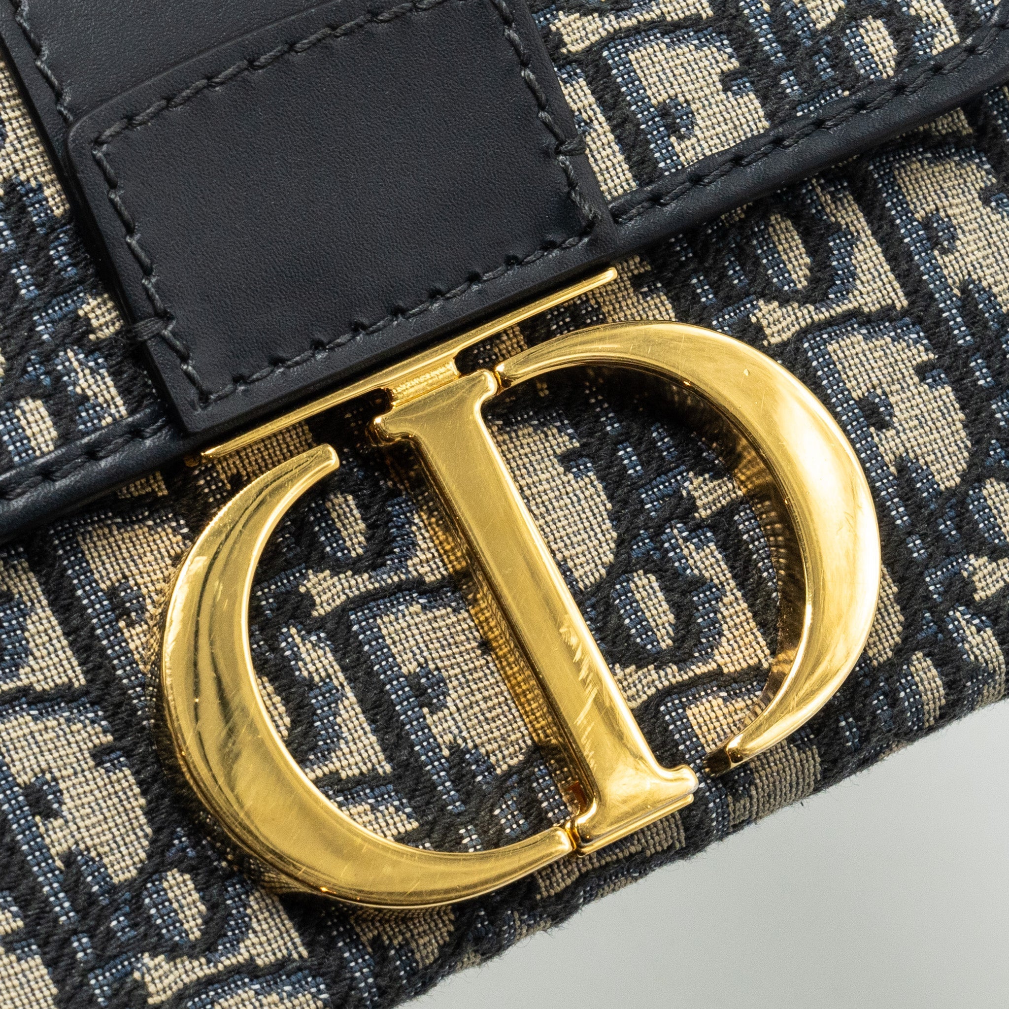 DIOR 30 MONTAIGNE BOX BLUE OBLIQUE JACQUARD GHW