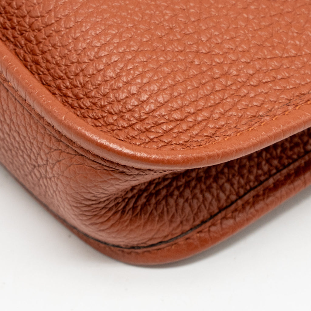HERMES MINI EVELYNE CLEMENCE 6C CUIVRE/MULTICOLOUR GHW