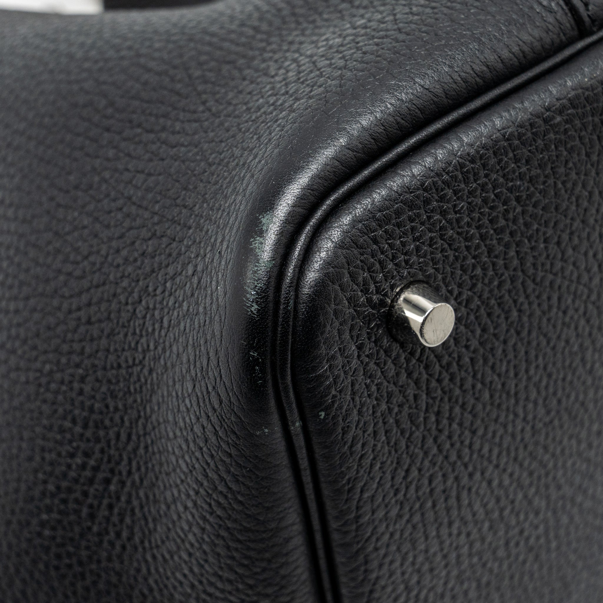 HERMES PICOTIN 22 CLEMENCE BLACK / CARAMEL SHW