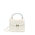 BVLGARI TOP HANDLE SERPENTI BAG WHITE