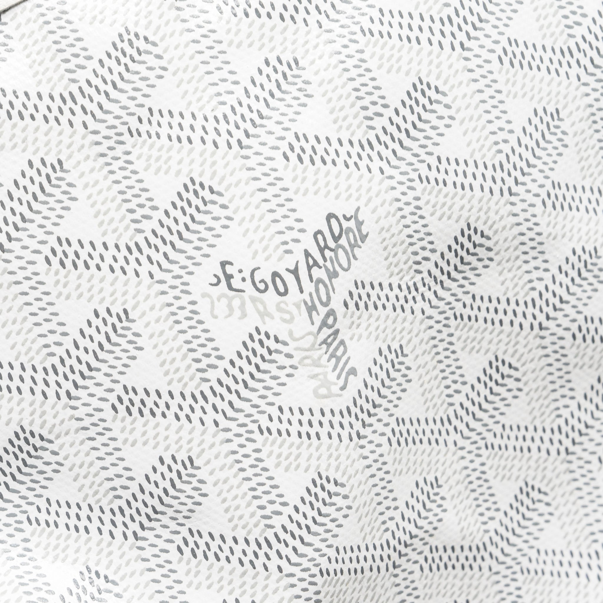 GOYARD MINI ANJOU TOTE BAG GOYARDINE CANVAS WHITE SHW