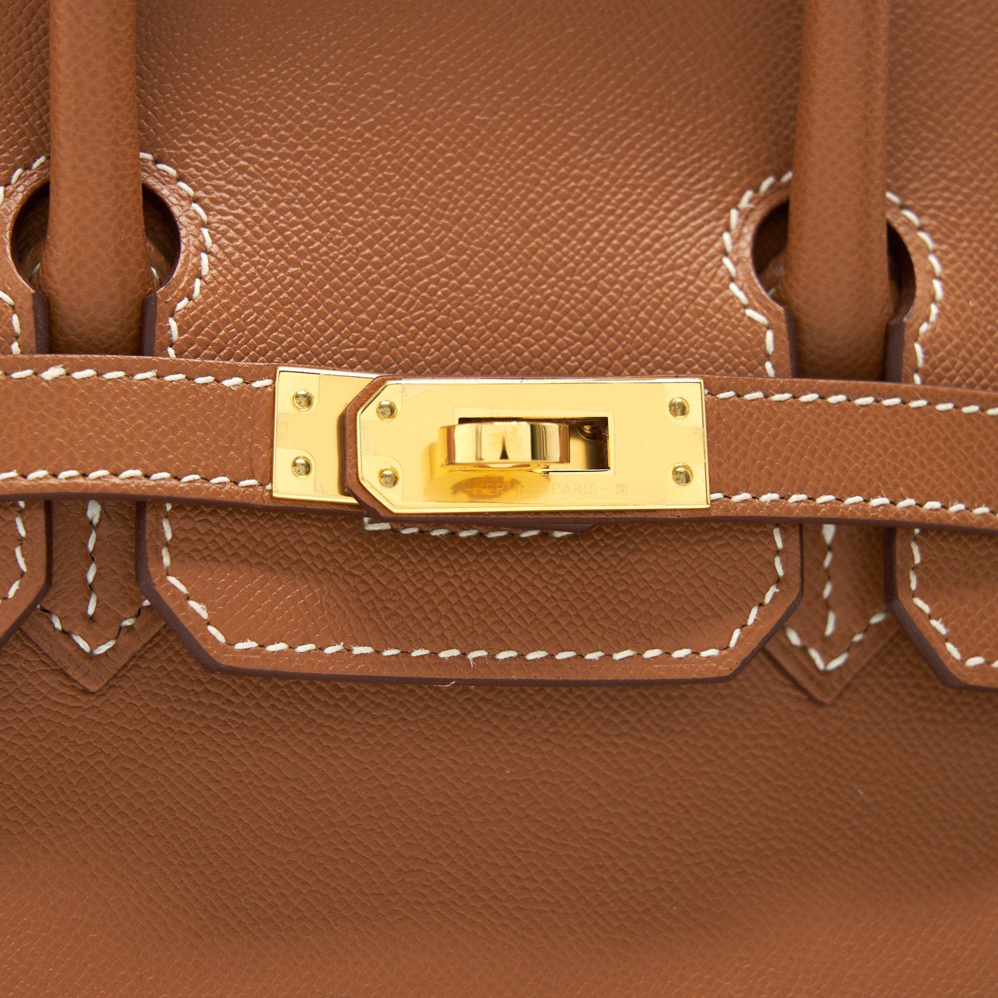 HERMES BIRKIN 25 SELLIER MADAME GOLD GHW