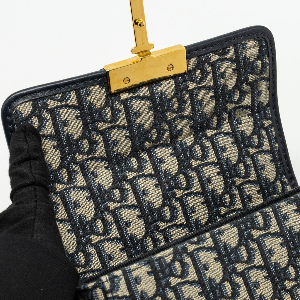DIOR 30 MONTAIGNE BOX BLUE OBLIQUE JACQUARD GHW