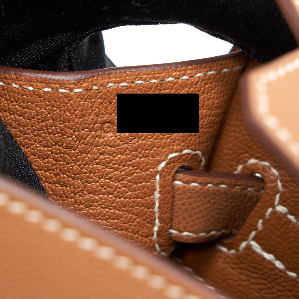 HERMES BIRKIN 25 SELLIER MADAME GOLD GHW