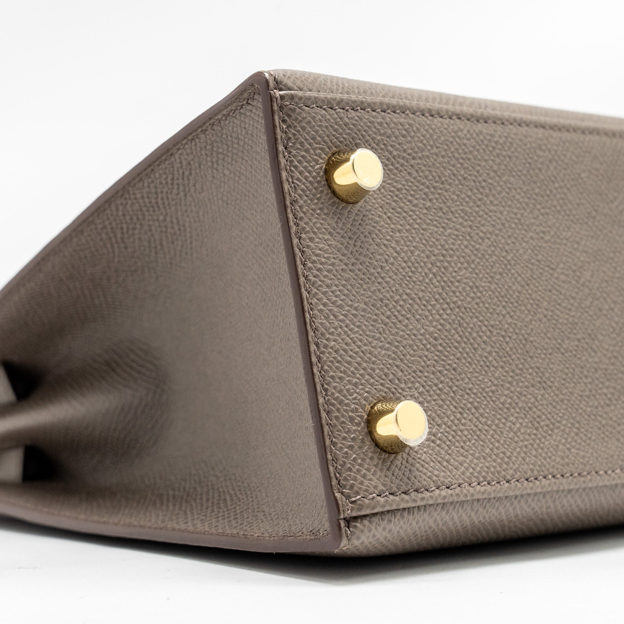 HERMES KELLY 25 EPSOM GRIS ETAIN GHW