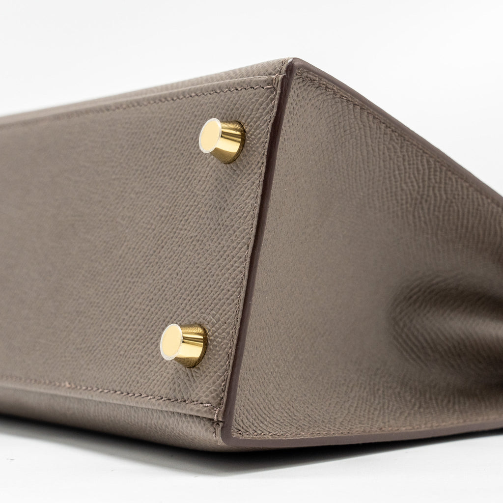 HERMES KELLY 25 EPSOM GRIS ETAIN GHW