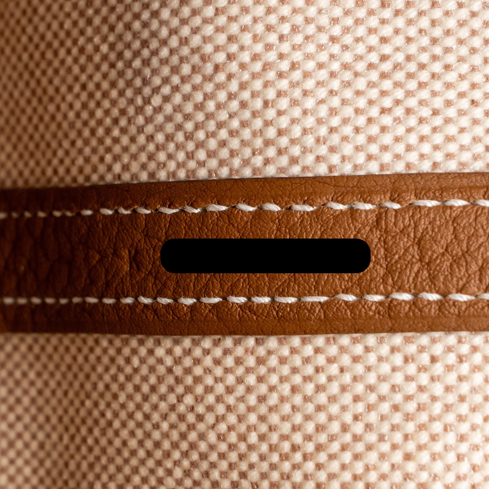 HERMES NEO GARDEN PARTY 23 CANVAS/NEGONDA ECRU-BEIGE/GOLD SHW
