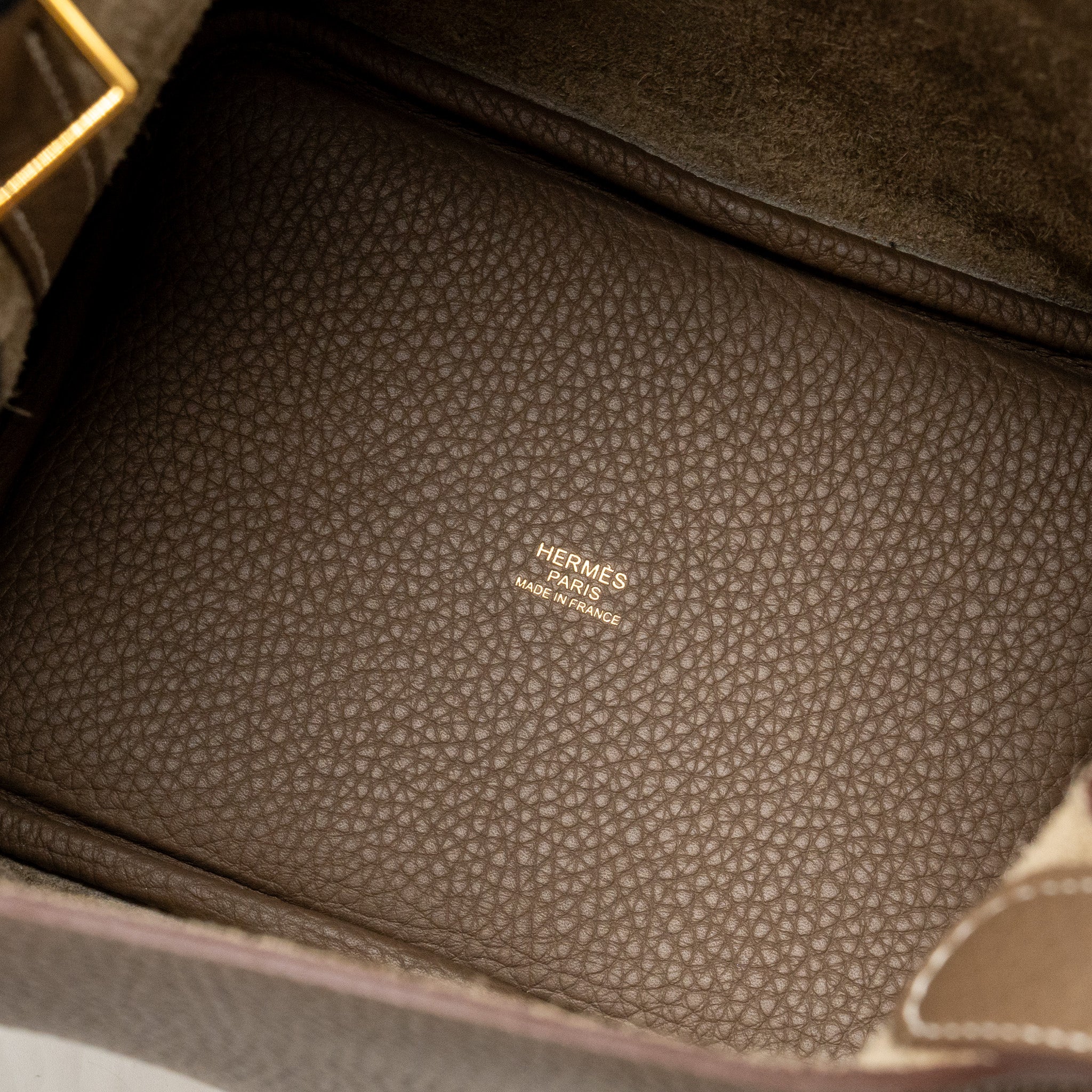 HERMES PICTON 18 LOCK BAG CLEMENCE ETOUPE GHW