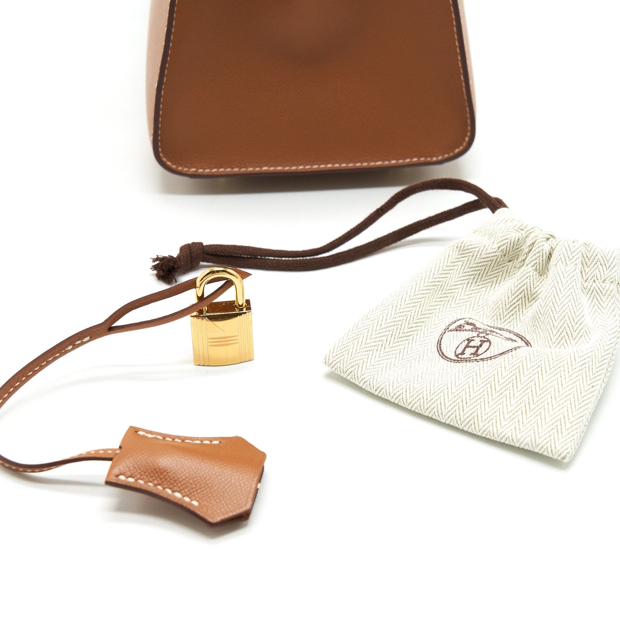 HERMES BIRKIN 25 SELLIER MADAME GOLD GHW