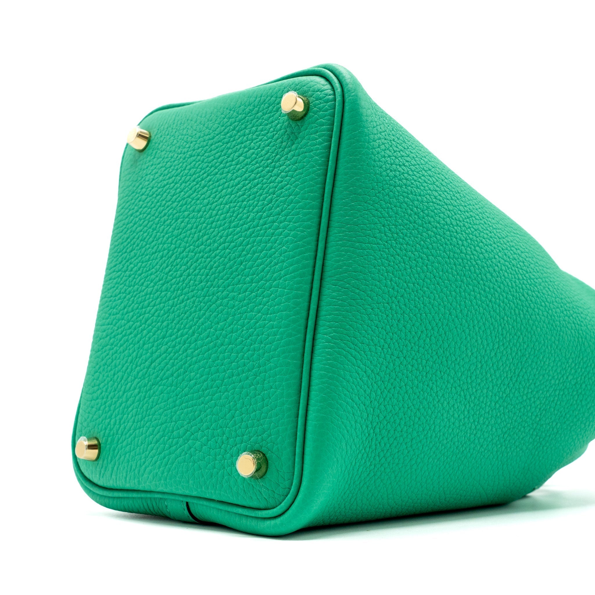 HERMES PICOTIN 18 LOCK BAG CLEMENCE MENTHE GHW