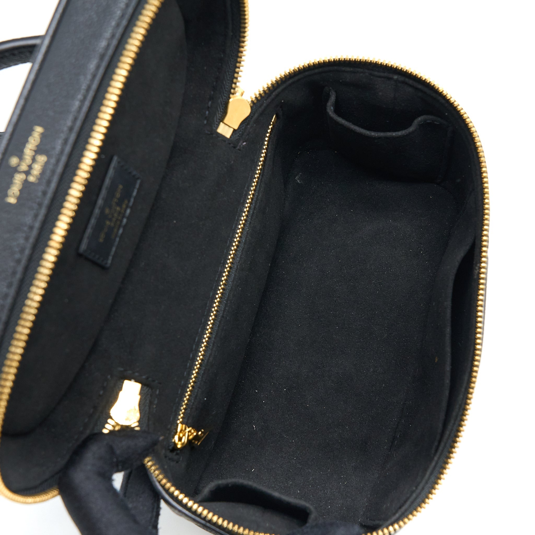 LOUIS VUITTON VANITY PM MONOGRAM EMPREINTE CALFSKIN BLACK GHW