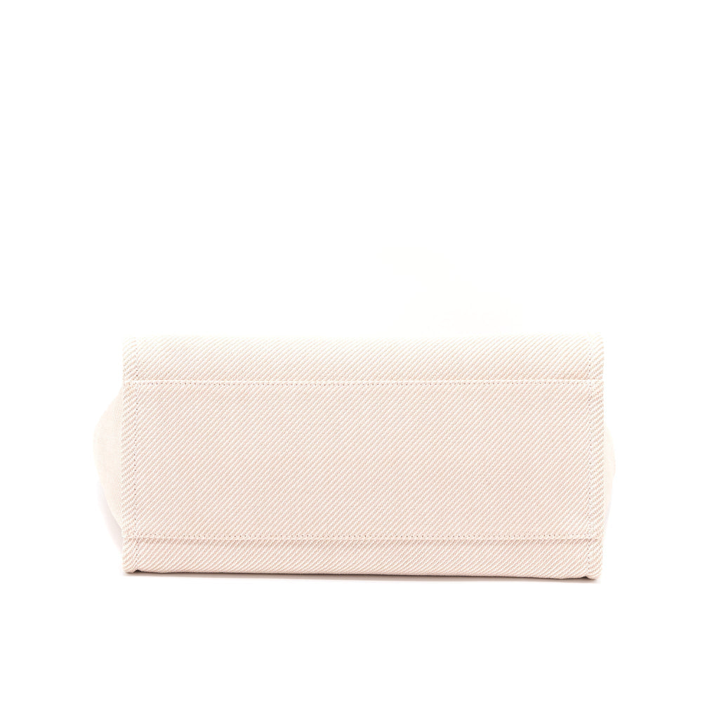 CHANEL DEAUVILLE TOTE BAG FABRIC LIGHT PINK LGHW