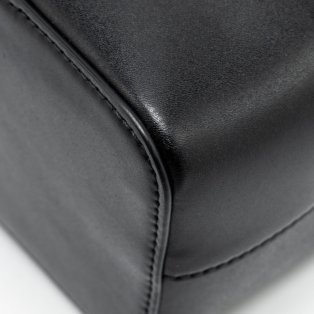 FENDI MINI MON TRESOR BUCKET BAG CALFSKIN BLACK GHW
