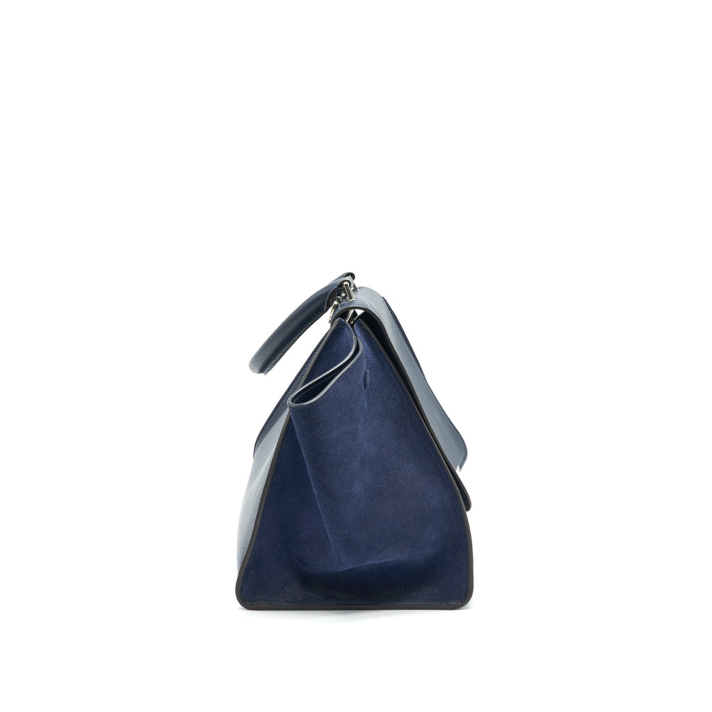 CELINE TRAPEZE BAG NAVY WITH SHW