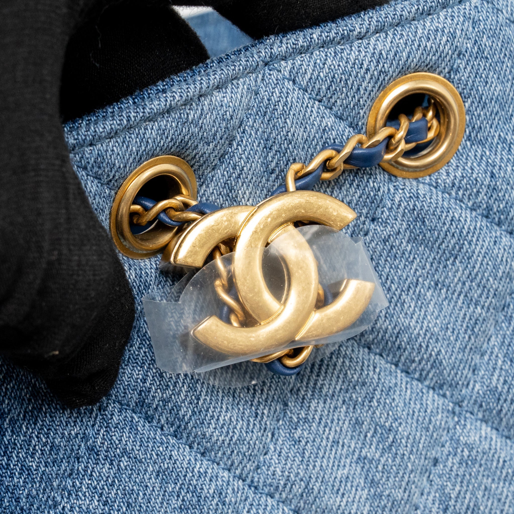 CHANEL MINI 25 BAG DENIM BLUE GHW (MICROCHIP)