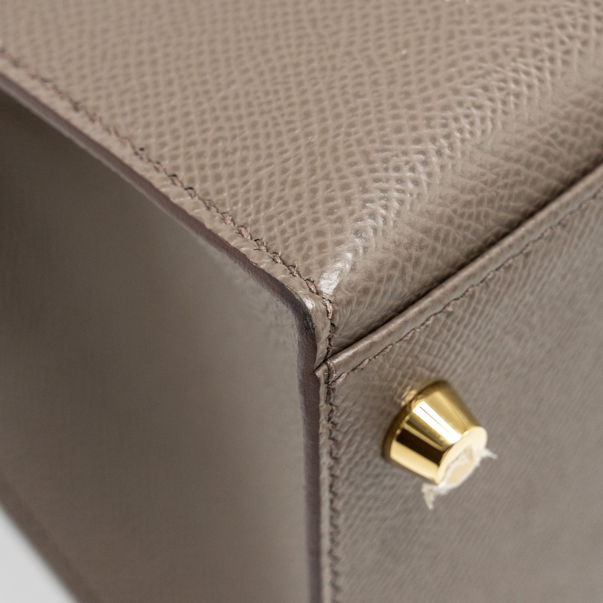 HERMES KELLY 28 EPSOM GRIS ETAIN GHW