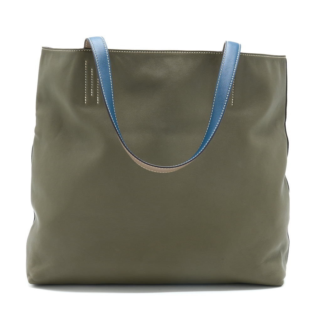 HERMES DOUBLE SENSE BAG DARK ETOUPE/MULTICOLOUR