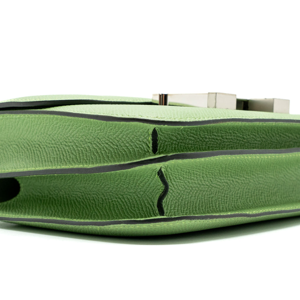 HERMES MINI CONSTANCE EPSOM VERT CRIQUET SHW
