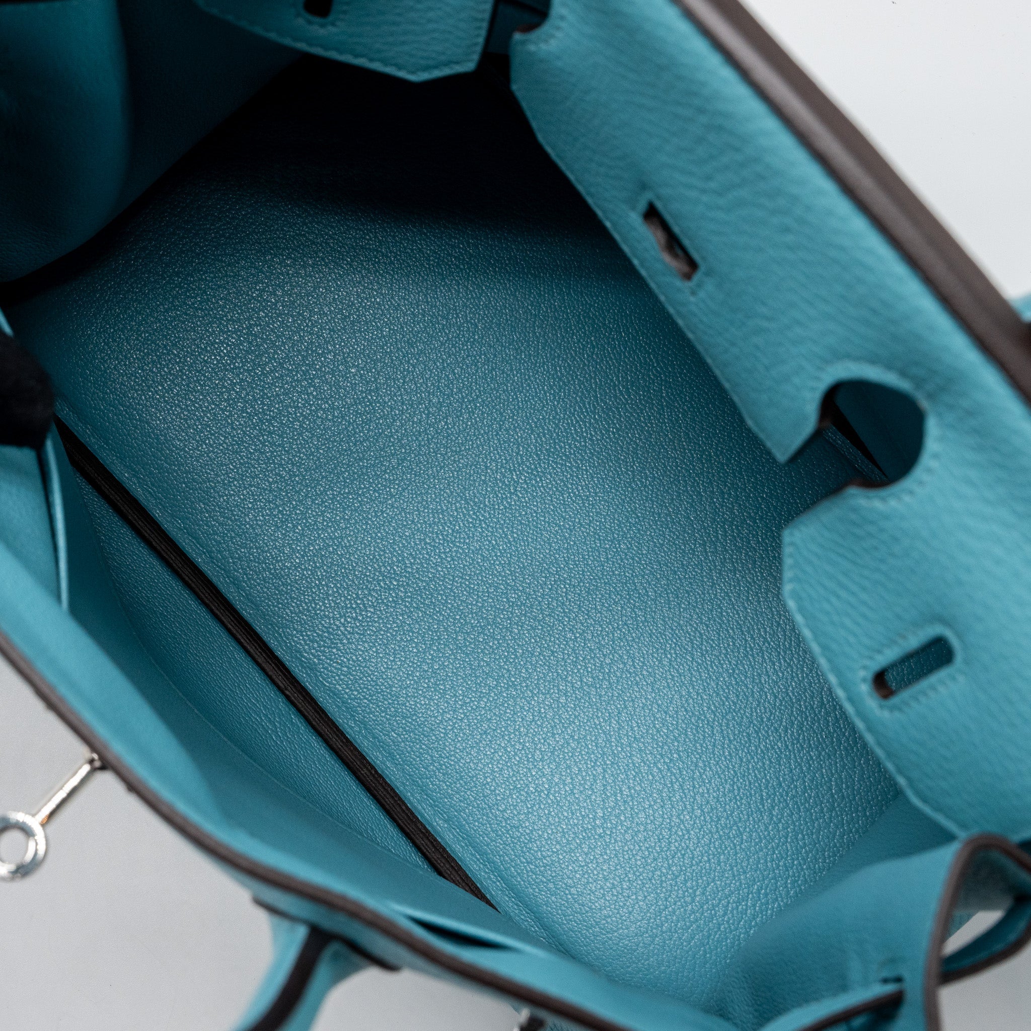 HERMES BIRKIN 30 CLEMENCE 3Z BLUE SAINT CYR SHW