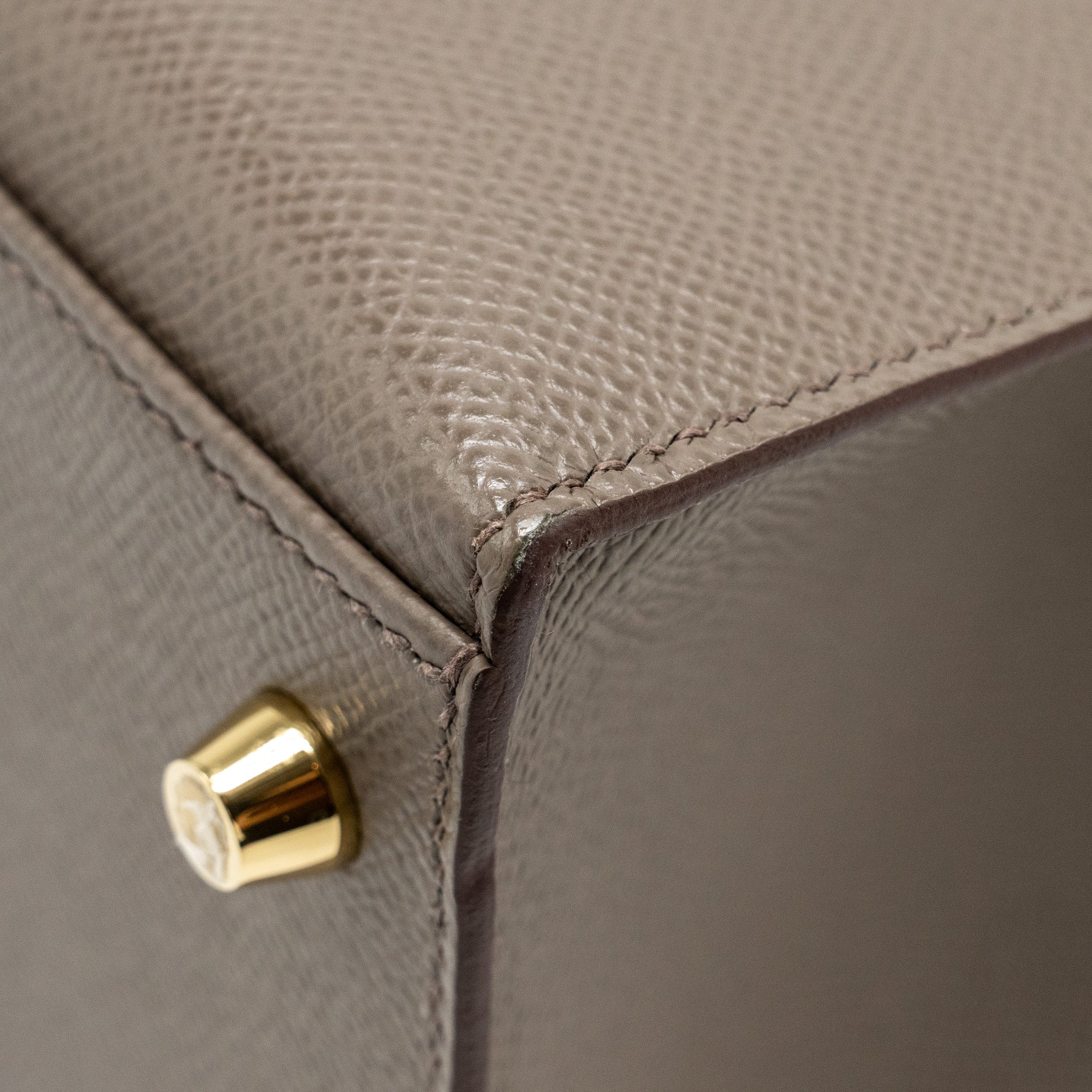 HERMES KELLY 28 EPSOM GRIS ETAIN GHW