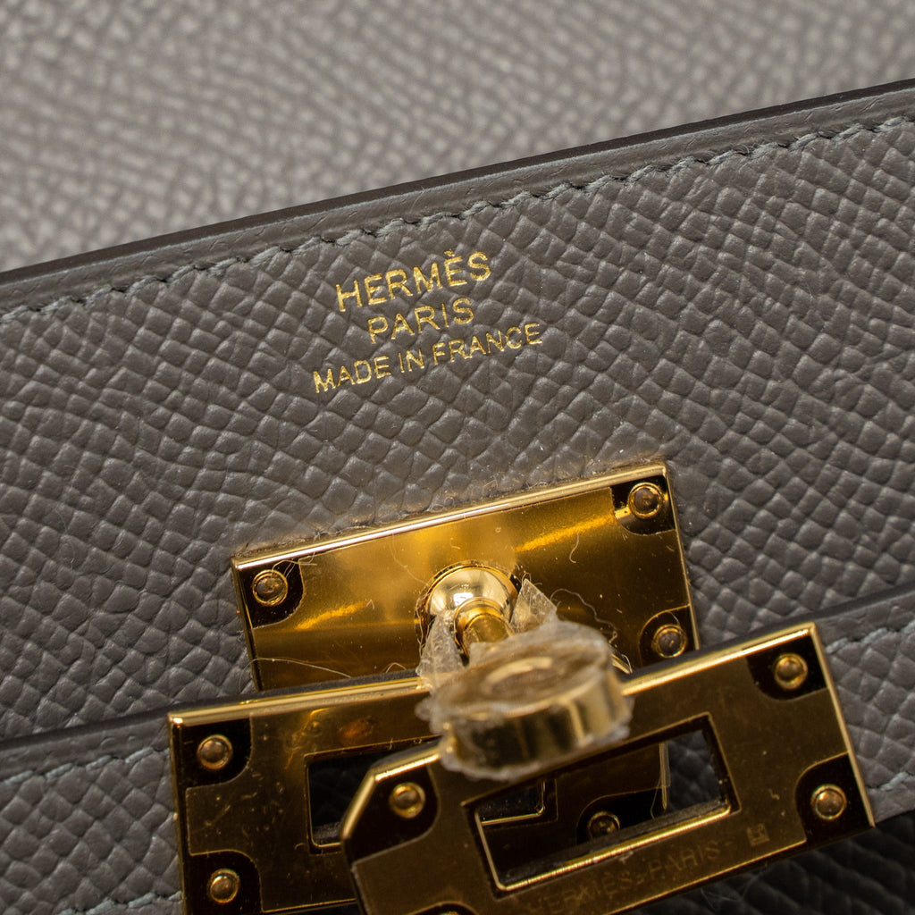 HERMES KELLY TO GO EPSOM GRIS MEYER GHW